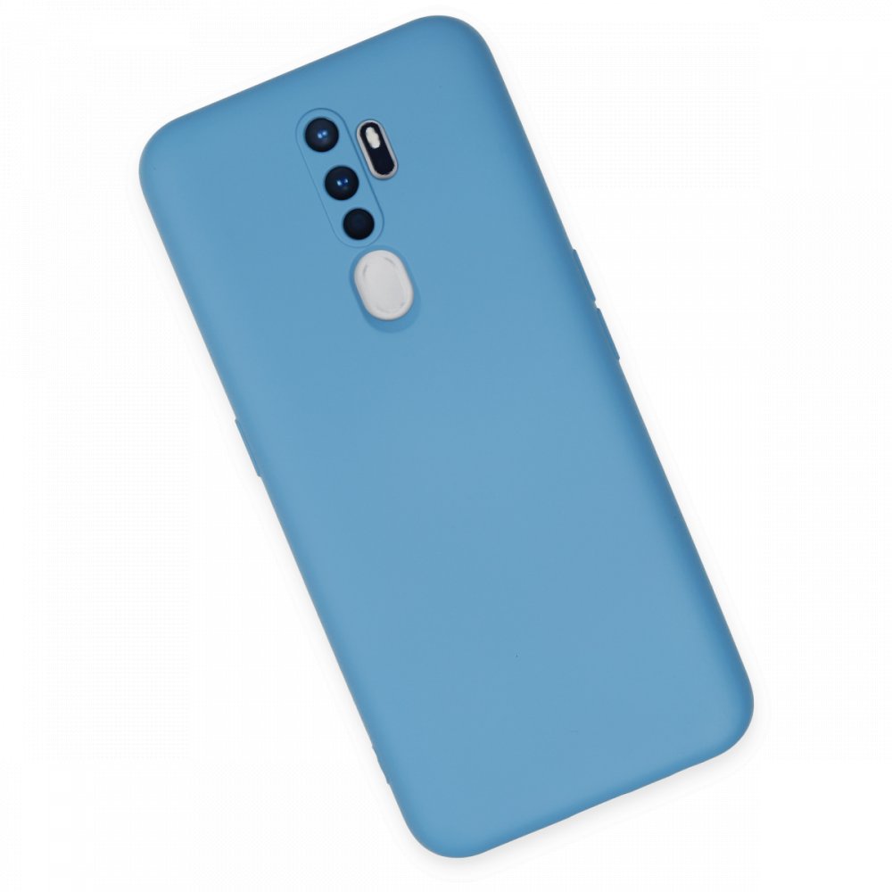 Newface Oppo A9 2020 Kılıf Nano içi Kadife  Silikon - Mavi