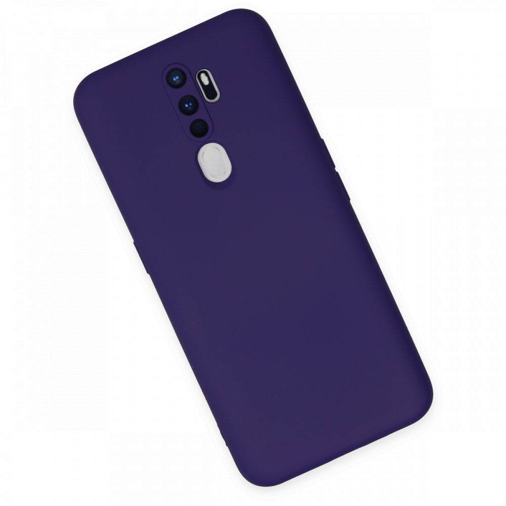 Newface Oppo A9 2020 Kılıf Nano içi Kadife Silikon - Mor