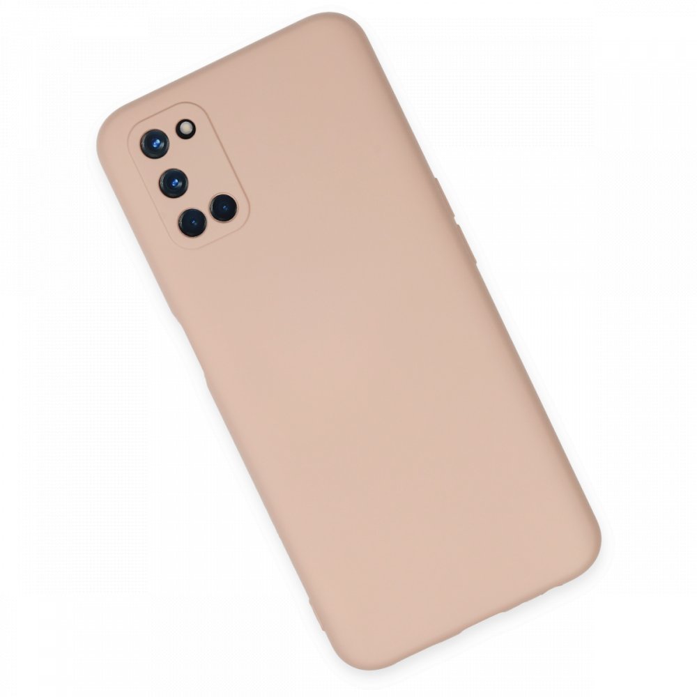 Newface Oppo A92 Kılıf Nano içi Kadife Silikon - Pudra