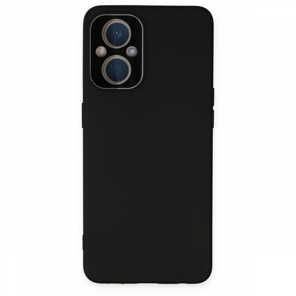 Newface Oppo Reno 7 Lite Kılıf Lansman Glass Kapak - Siyah