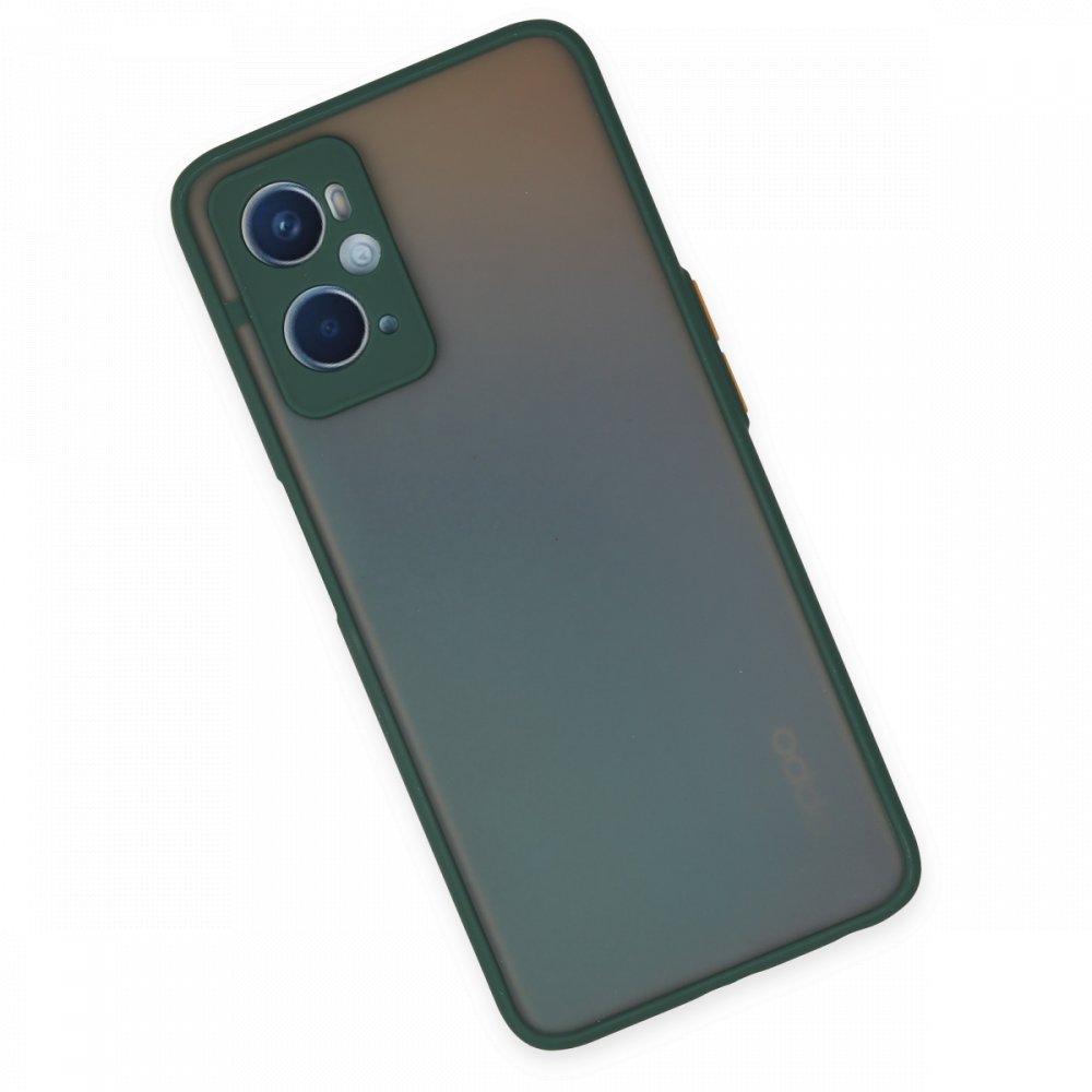 Newface Oppo A96 Kılıf Montreal Silikon Kapak - Yeşil