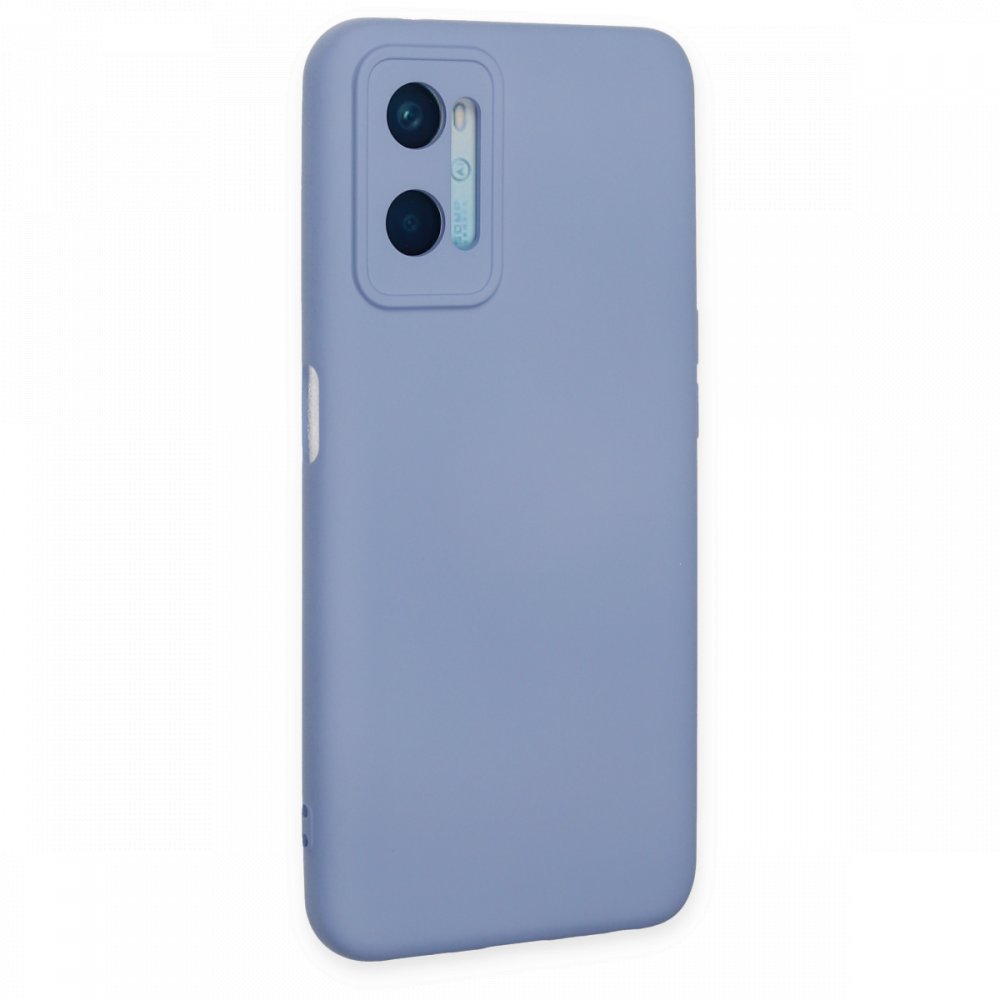 Newface Oppo A96 Kılıf Nano içi Kadife Silikon - Lila