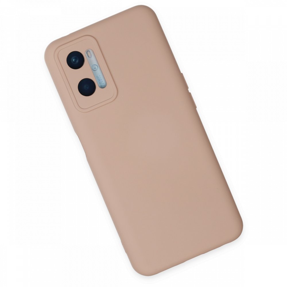 Newface Oppo A96 Kılıf Nano içi Kadife Silikon - Pudra