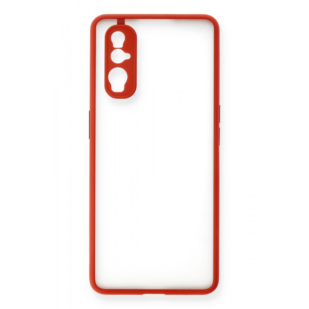 Newface Oppo Find X2 Kılıf Montreal Silikon Kapak - Kırmızı