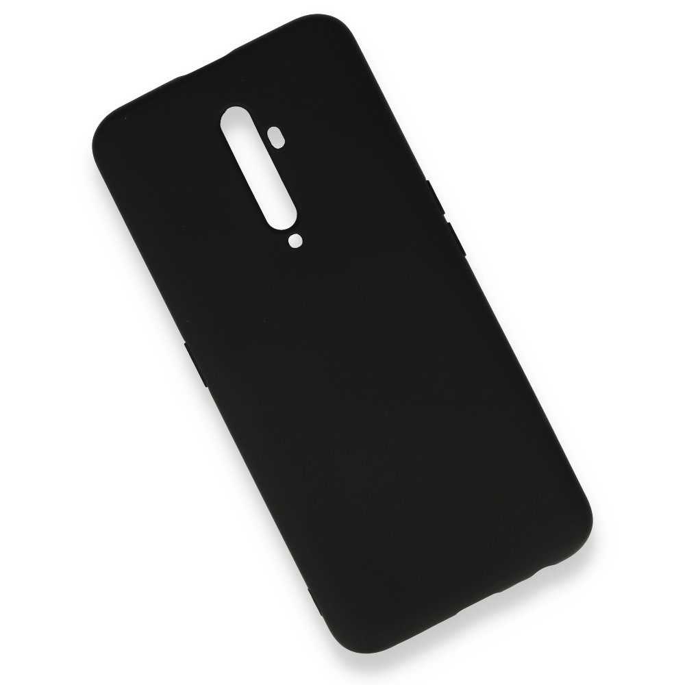 Newface Oppo Reno 2Z Kılıf Nano içi Kadife  Silikon - Siyah