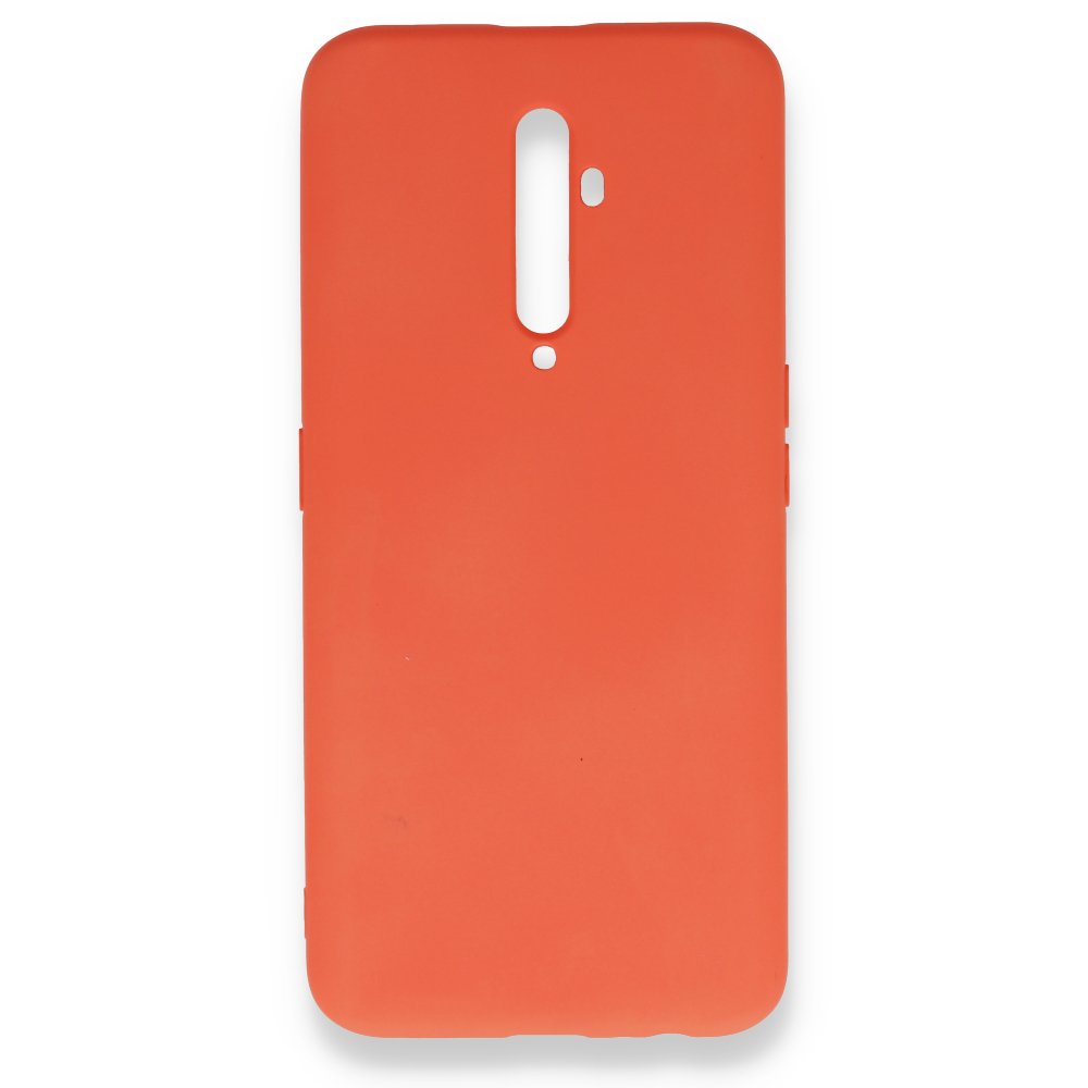 Newface Oppo Reno 2Z Kılıf Nano içi Kadife Silikon - Turuncu