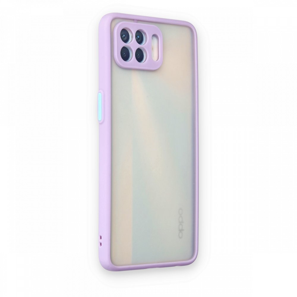 Newface Oppo Reno 4 Lite Kılıf Montreal Silikon Kapak - Mor