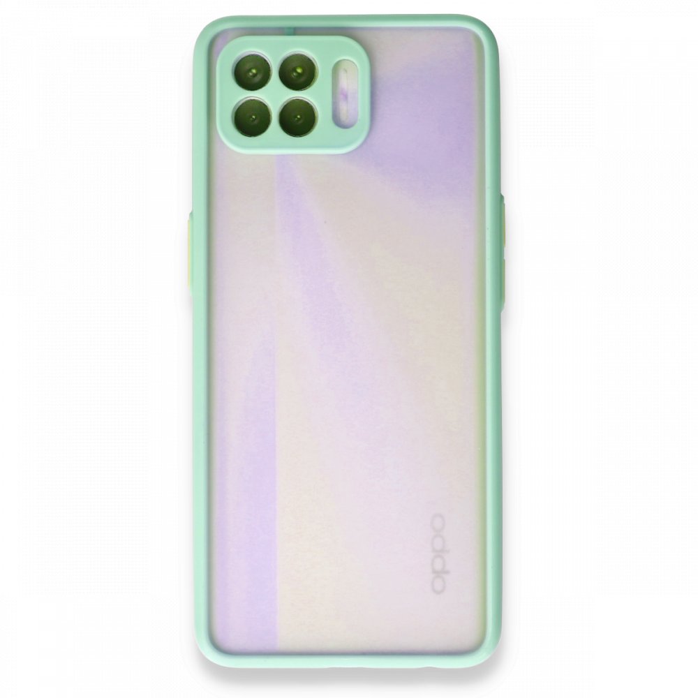 Newface Oppo Reno 4 Lite Kılıf Montreal Silikon Kapak - Turkuaz