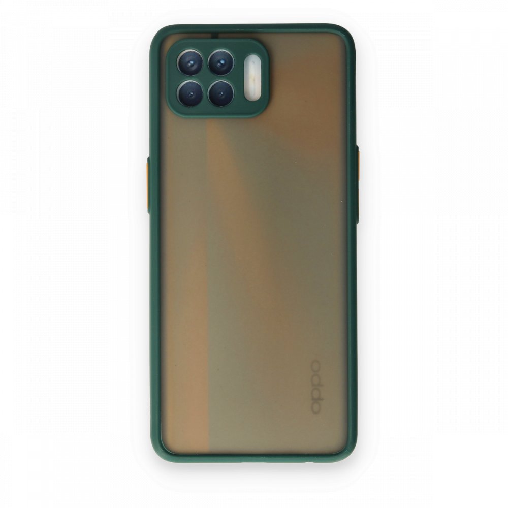 Newface Oppo Reno 4 Lite Kılıf Montreal Silikon Kapak - Yeşil