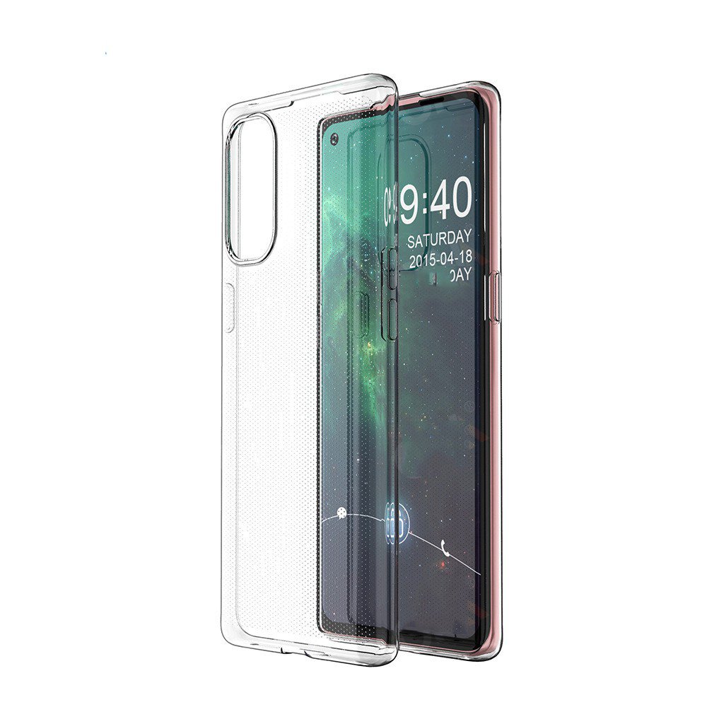 Newface Oppo Reno 4 Kılıf Lüx Şeffaf Silikon - Şeffaf