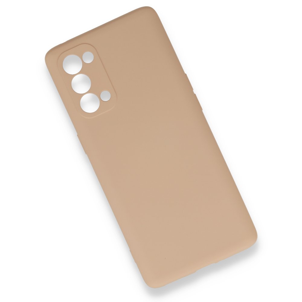 Newface Oppo Reno 5 Kılıf Nano içi Kadife Silikon - Pudra