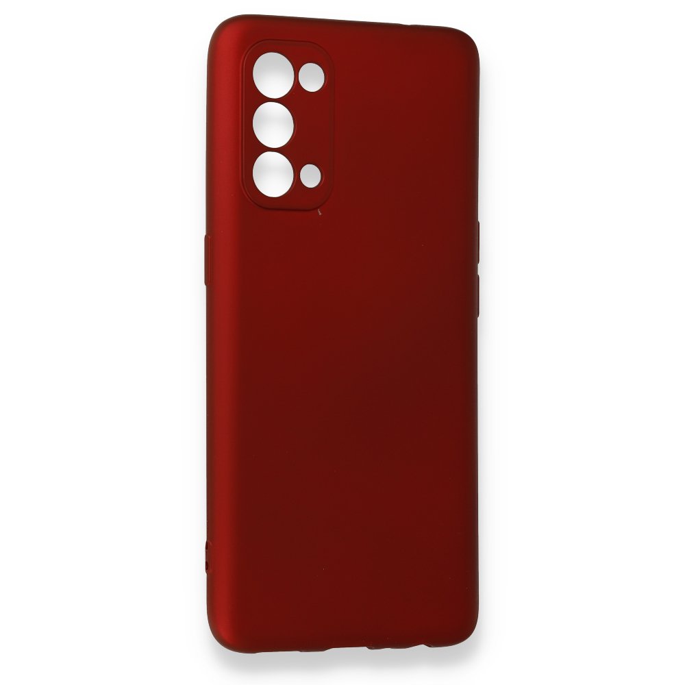 Newface Oppo Reno 5 Kılıf First Silikon - Bordo