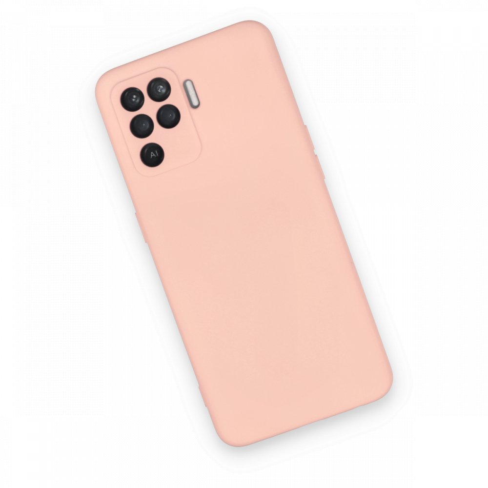 Newface Oppo Reno 5 Lite Kılıf Nano içi Kadife Silikon - Pudra