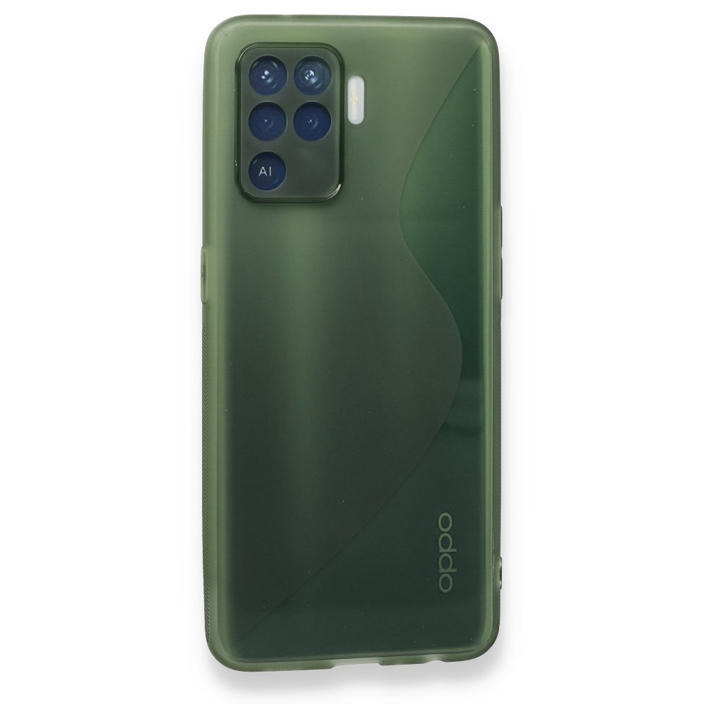 Newface Oppo Reno 5 Lite Kılıf S Silikon - Yeşil
