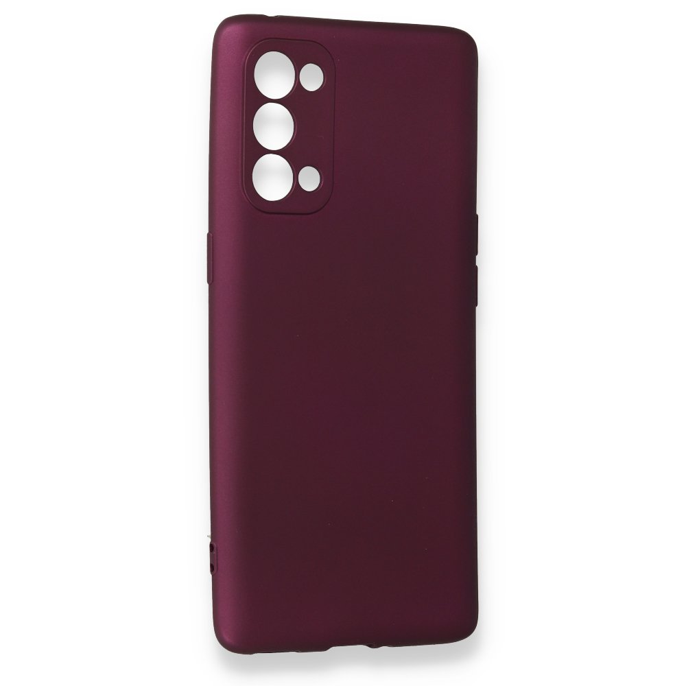 Newface Oppo Reno 5 Pro Kılıf First Silikon - Mürdüm