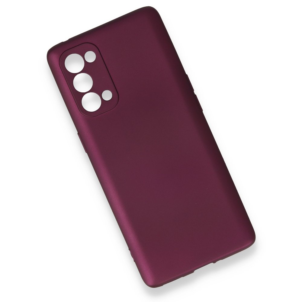 Newface Oppo Reno 5 Pro Kılıf First Silikon - Mürdüm