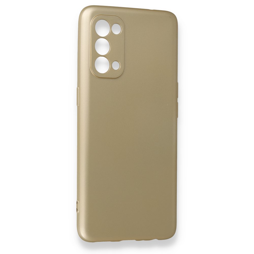 Newface Oppo Reno 5 Pro Kılıf First Silikon - Gold