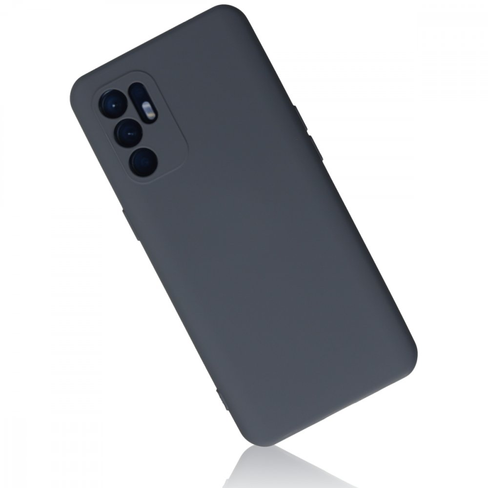 Newface Oppo Reno 6 Kılıf Nano içi Kadife Silikon - Gri