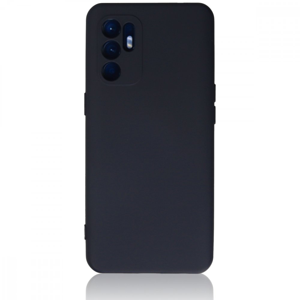 Newface Oppo Reno 6 Kılıf Nano içi Kadife Silikon - Lacivert