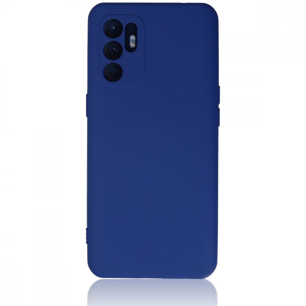 Newface Oppo Reno 6 Kılıf Nano içi Kadife Silikon - Mavi