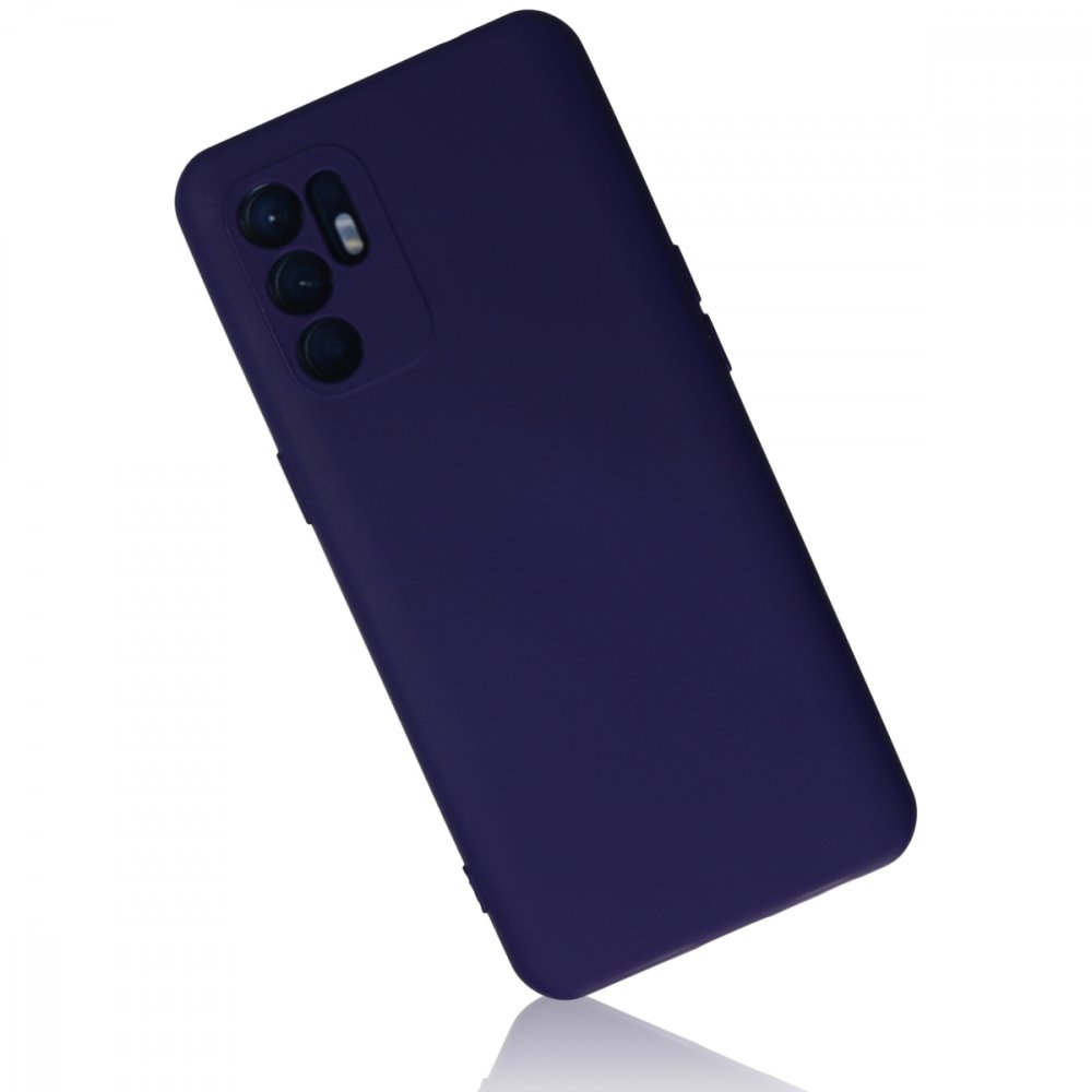 Newface Oppo Reno 6 Kılıf Nano içi Kadife Silikon - Mor