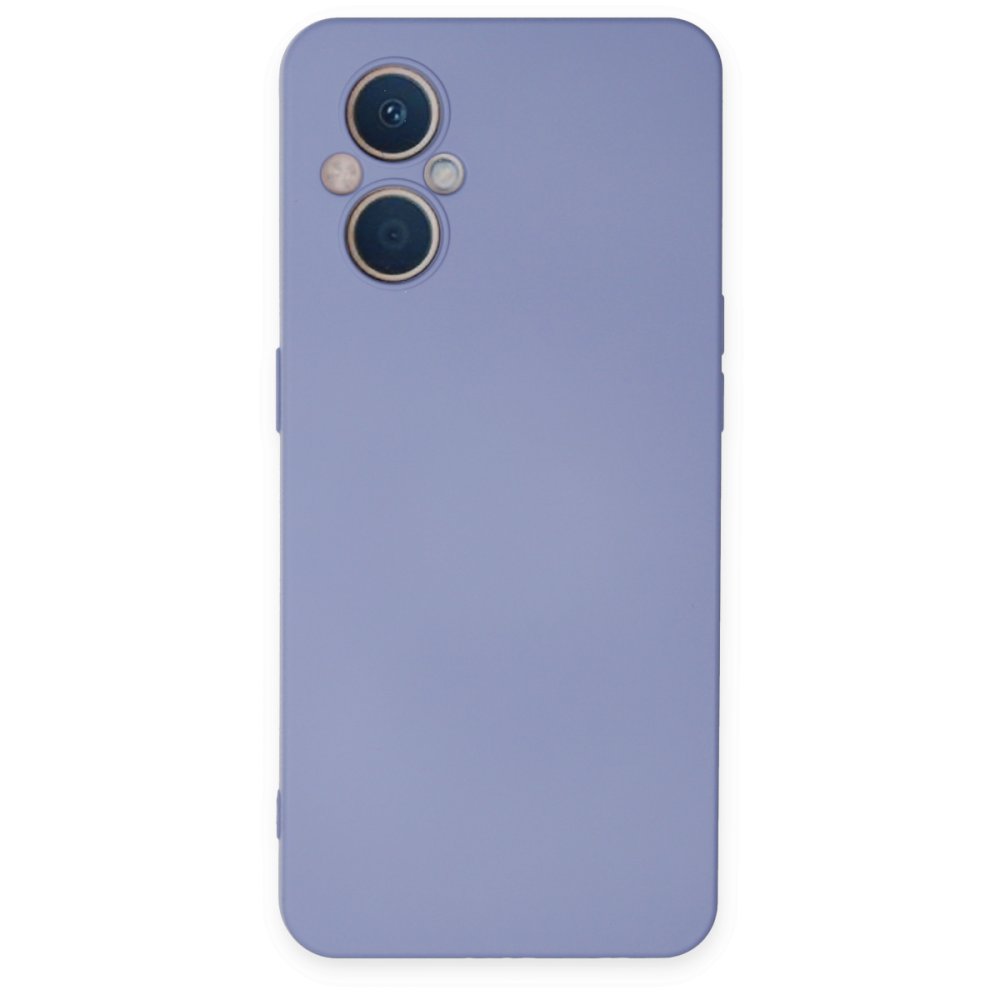 Newface Oppo Reno 8 Lite Kılıf Nano içi Kadife Silikon - Lila