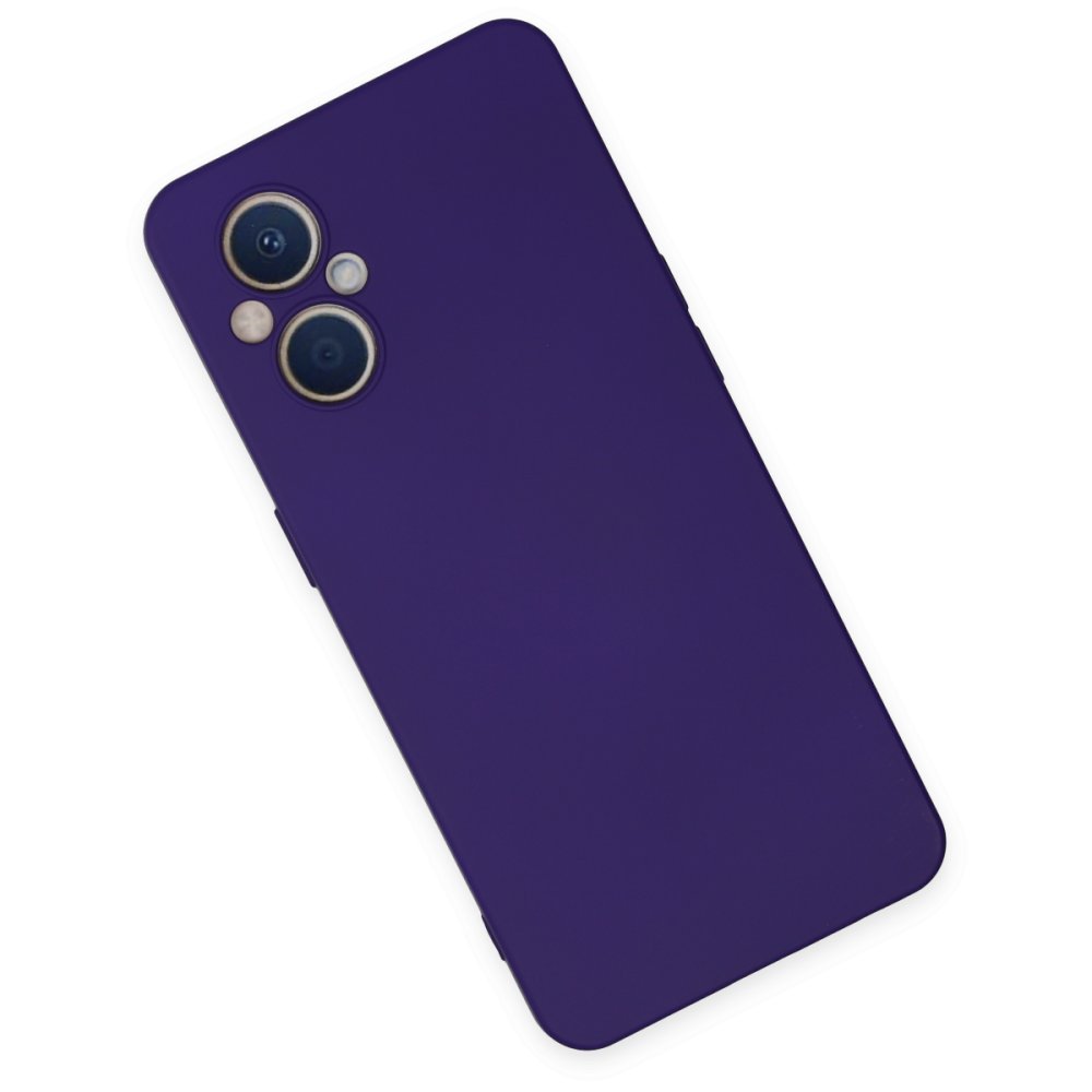 Newface Oppo Reno 8 Lite Kılıf Nano içi Kadife Silikon - Mor