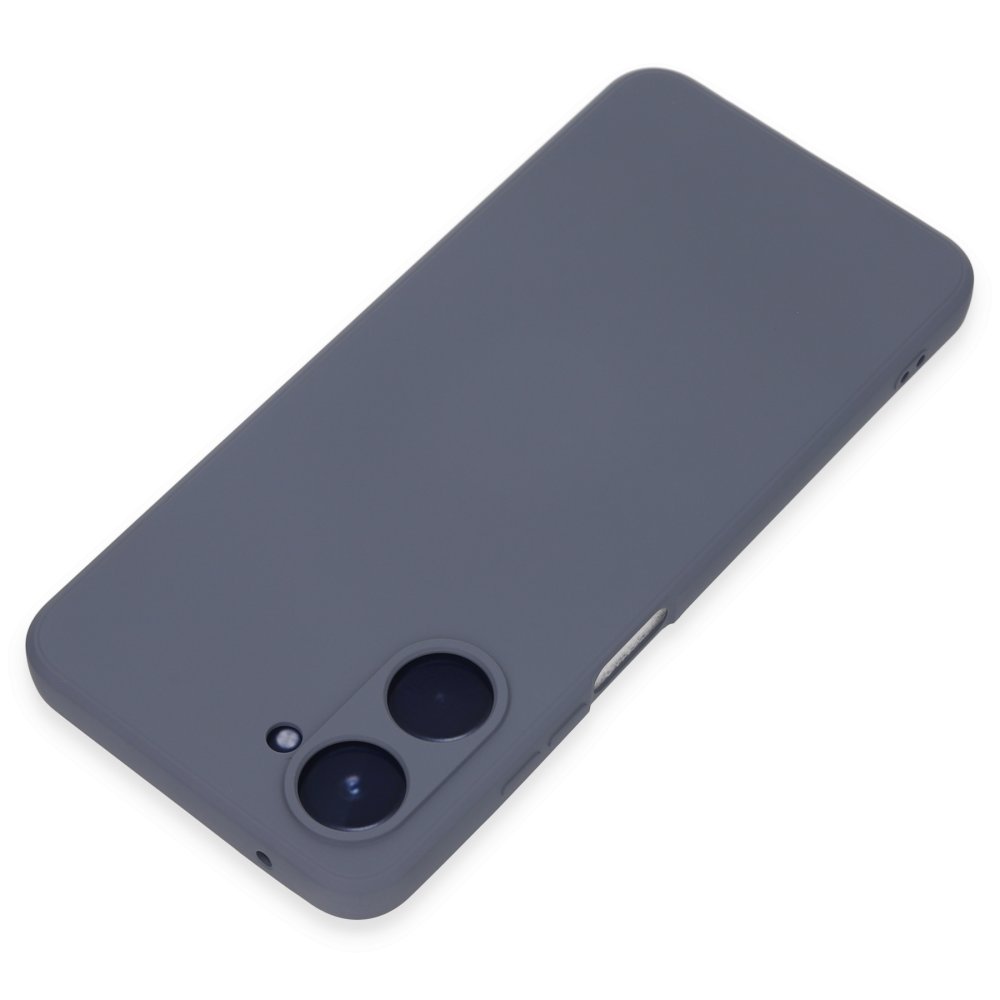 Newface Realme 10 4G Kılıf Nano içi Kadife Silikon - Gri