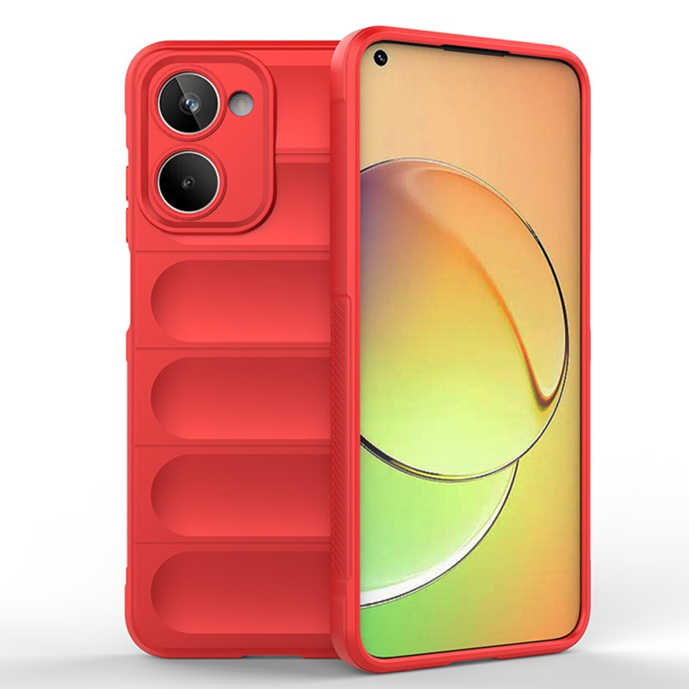 Newface Realme 10 4G Kılıf Optimum Silikon - Kırmızı