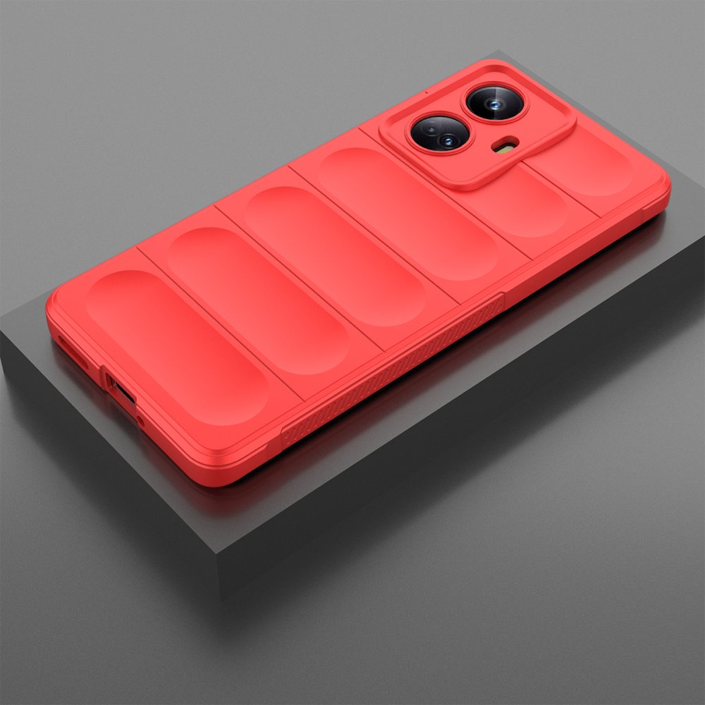 Newface Realme 10 Pro 5G Kılıf Optimum Silikon - Kırmızı