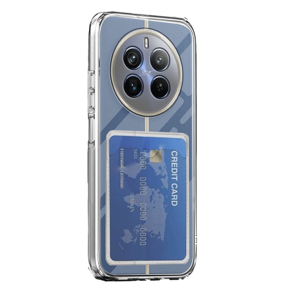 Newface Realme 12 Pro Kılıf Kart Şeffaf Silikon - Şeffaf