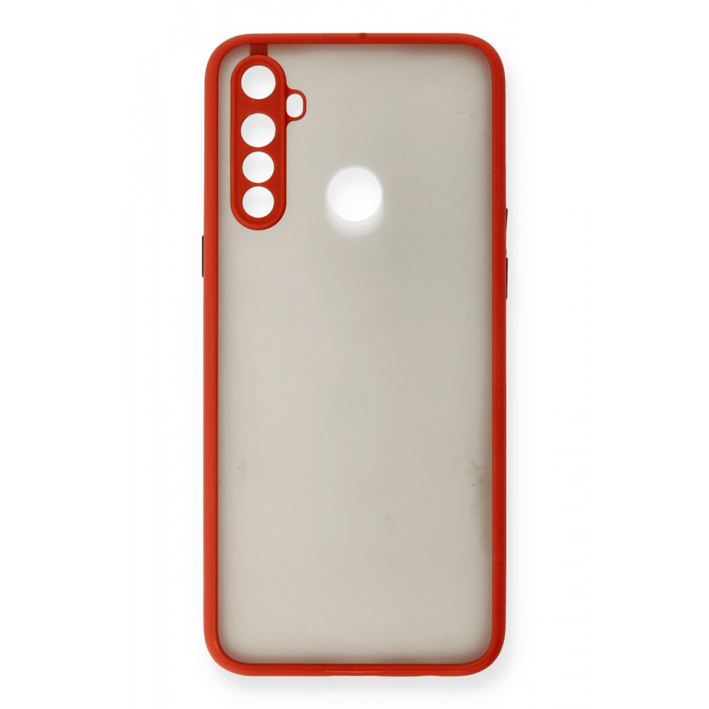 Newface Realme C3 Kılıf Montreal Silikon Kapak - Kırmızı