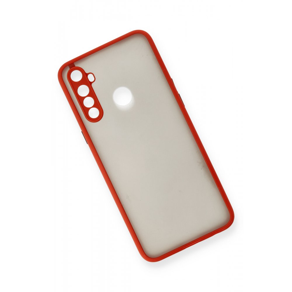 Newface Realme C3 Kılıf Montreal Silikon Kapak - Kırmızı