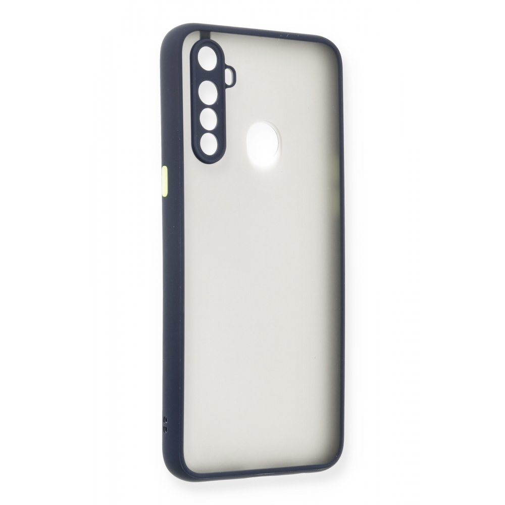 Newface Realme 5i Kılıf Montreal Silikon Kapak - Lacivert