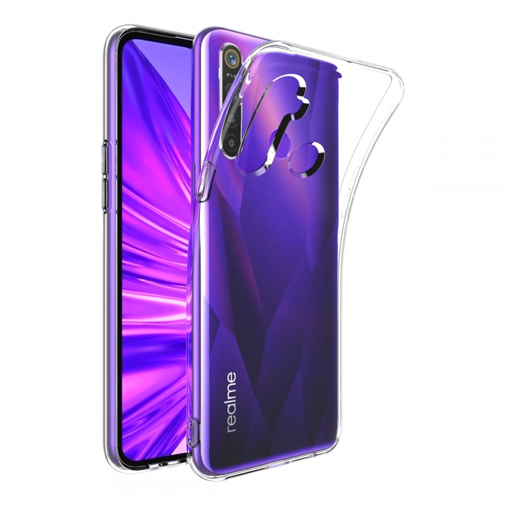 Newface Realme 5i Kılıf Lüx Şeffaf Silikon