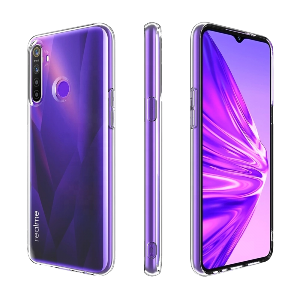 Newface Realme C3i Kılıf Lüx Şeffaf Silikon