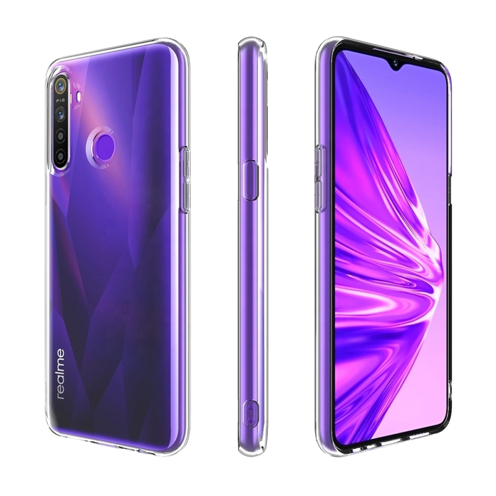 Newface Realme C3 Kılıf Lüx Şeffaf Silikon