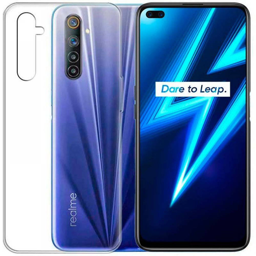 Newface Realme 6 Pro Kılıf Lüx Şeffaf Silikon - Şeffaf