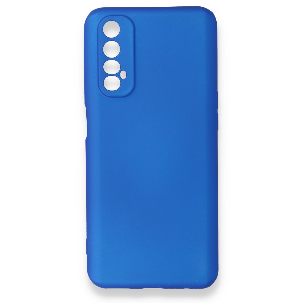 Newface Realme 7 Kılıf First Silikon - Mavi