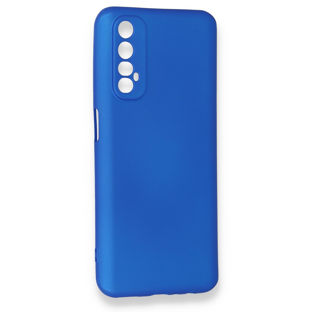 Newface Realme 7 Kılıf First Silikon - Mavi