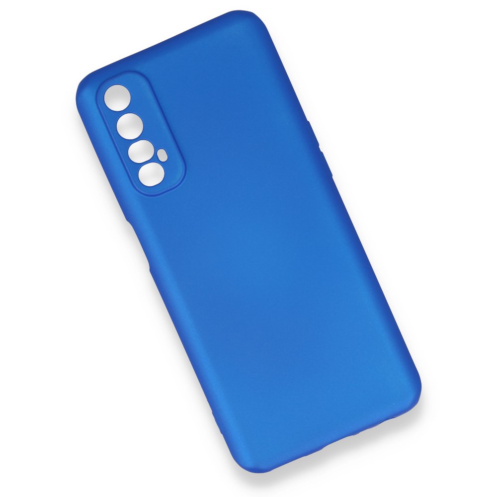 Newface Realme 7 Kılıf First Silikon - Mavi