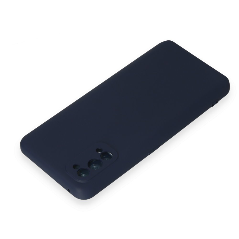Newface Realme 7 Pro Kılıf Nano içi Kadife Silikon - Lacivert