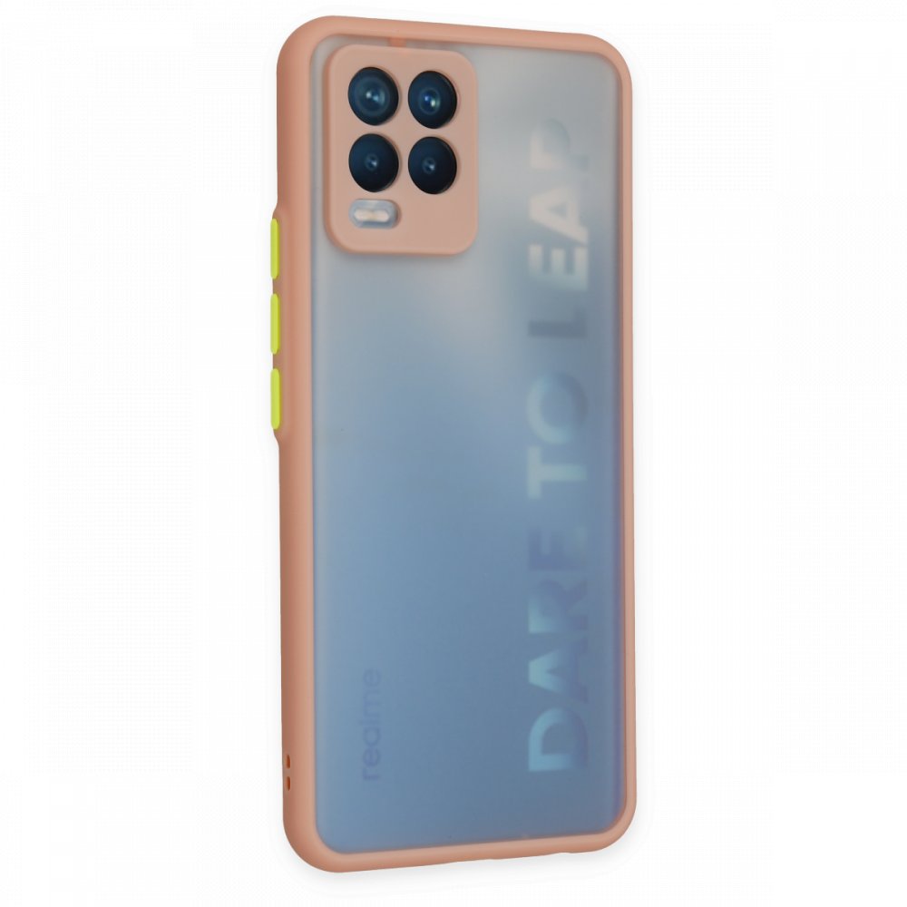 Newface Realme 8 Kılıf Montreal Silikon Kapak - Pembe