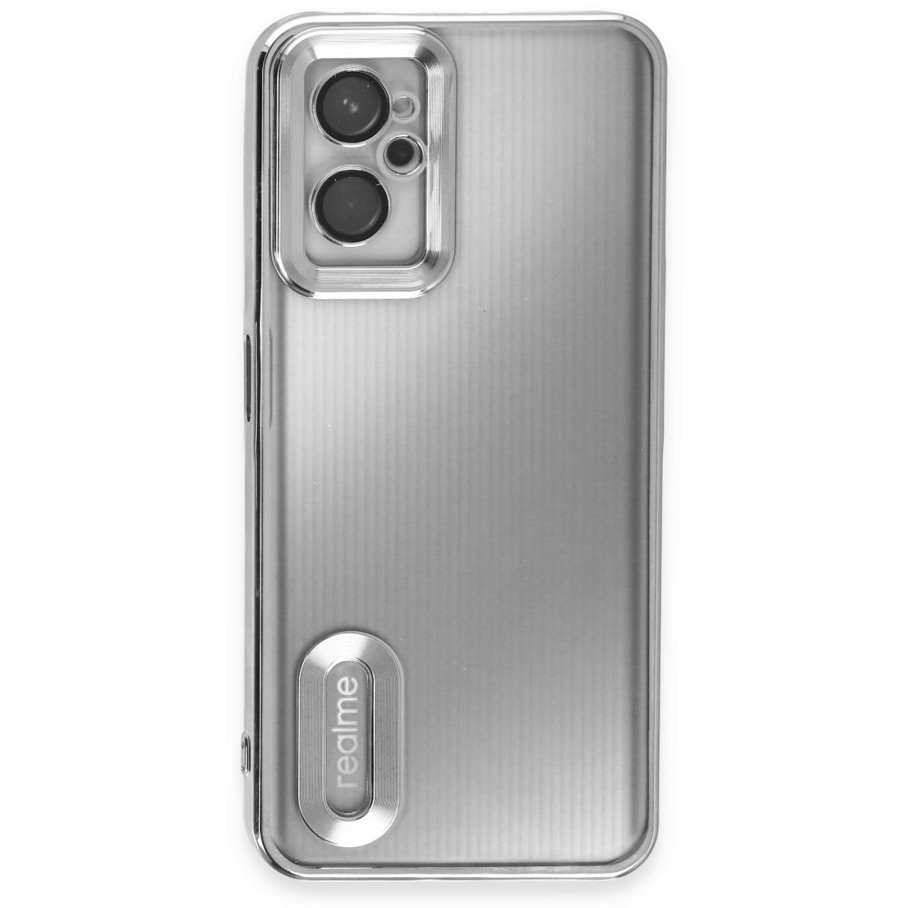 Newface Realme 9i 4G Kılıf Slot Silikon - Gümüş