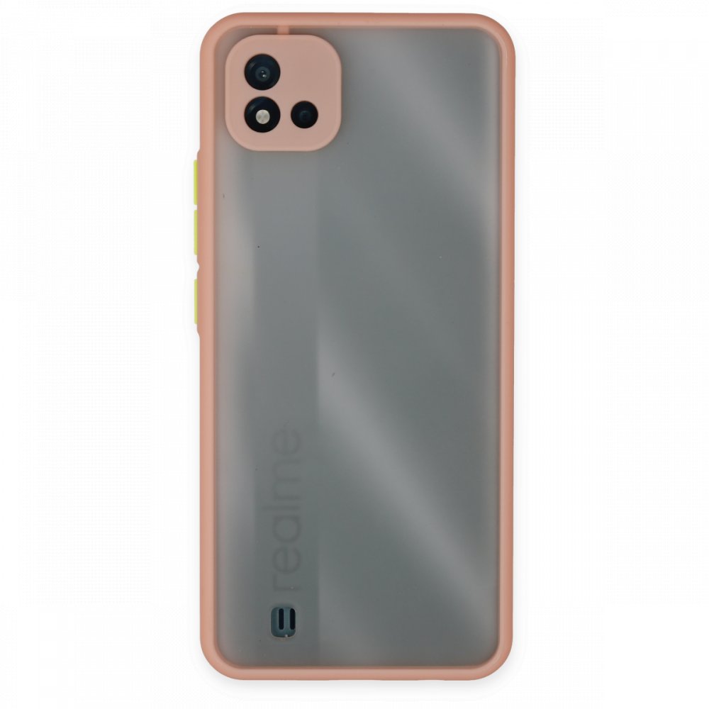 Newface Realme C11 2021 Kılıf Montreal Silikon Kapak - Pembe