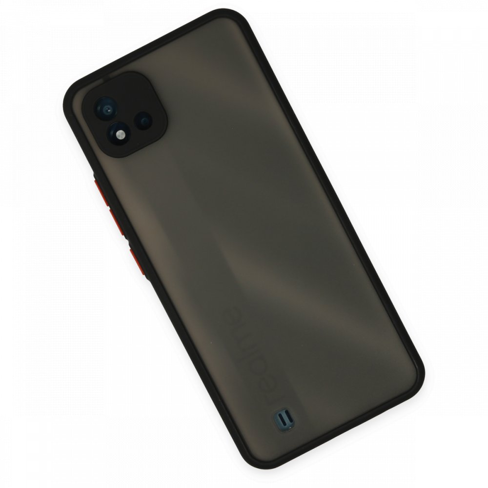 Newface Realme C11 2021 Kılıf Montreal Silikon Kapak - Siyah
