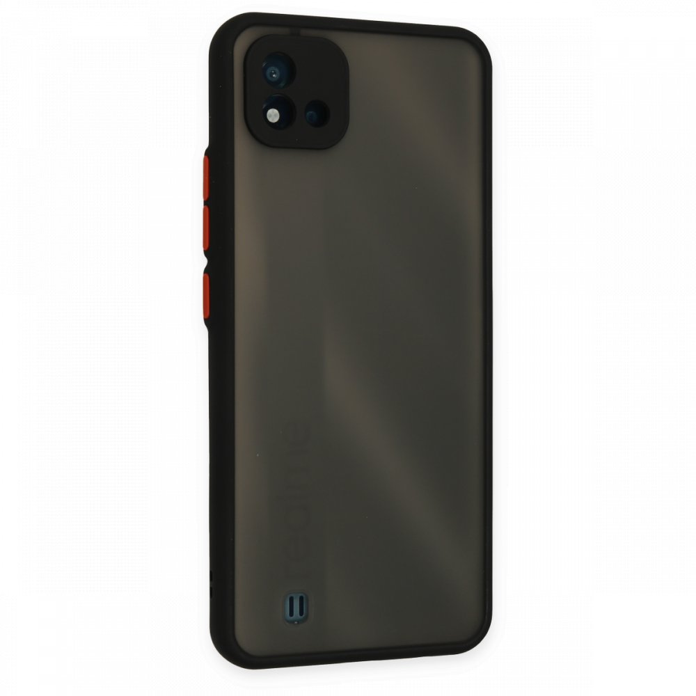 Newface Realme C11 2021 Kılıf Montreal Silikon Kapak - Siyah