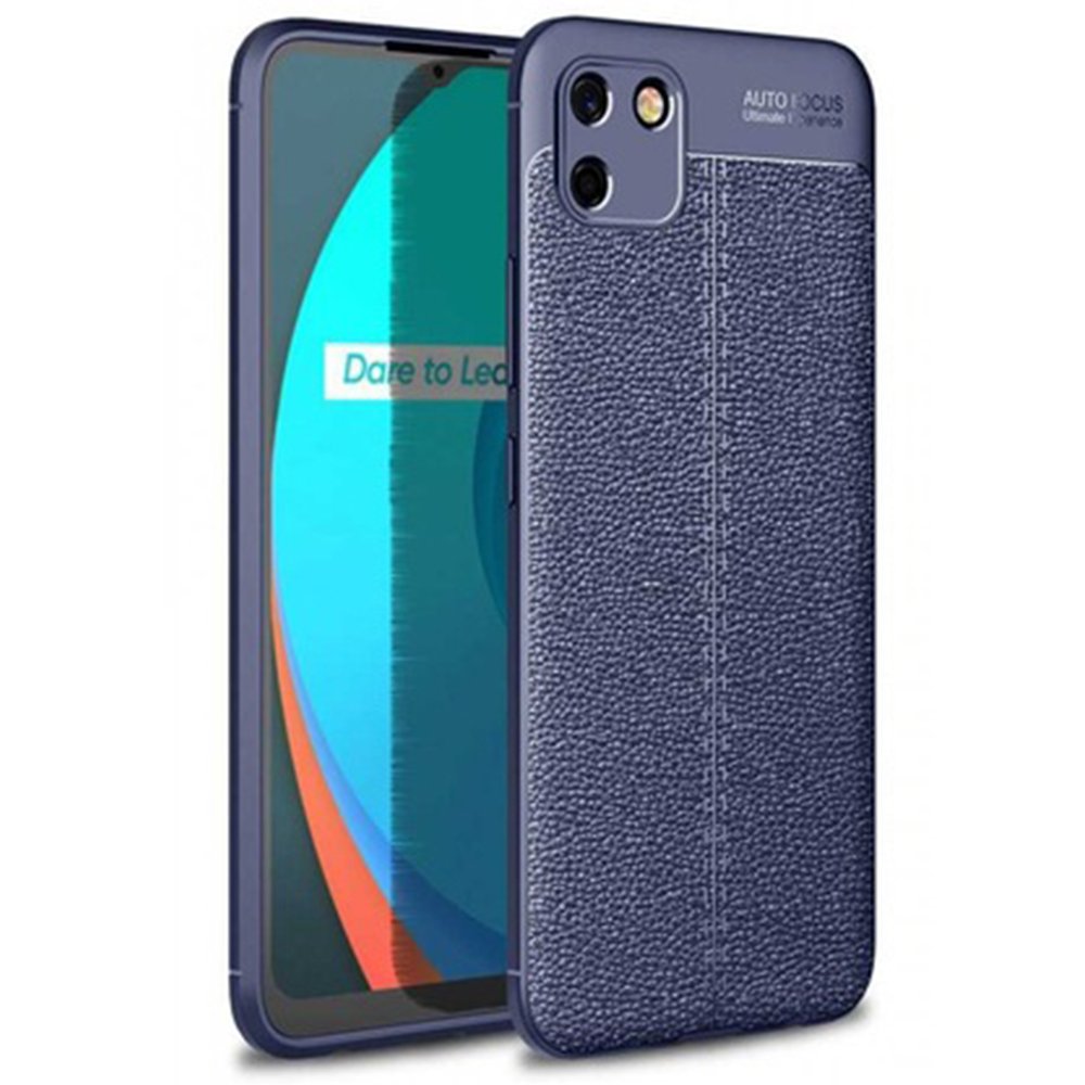 Newface Realme C11 Kılıf Auto Focus Kapak - Lacivert