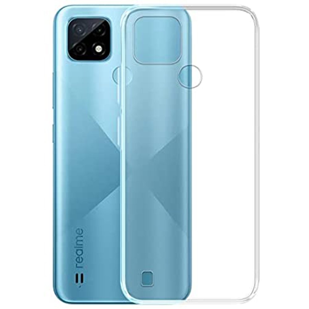 Newface Realme C21 Kılıf Lüx Şeffaf Silikon