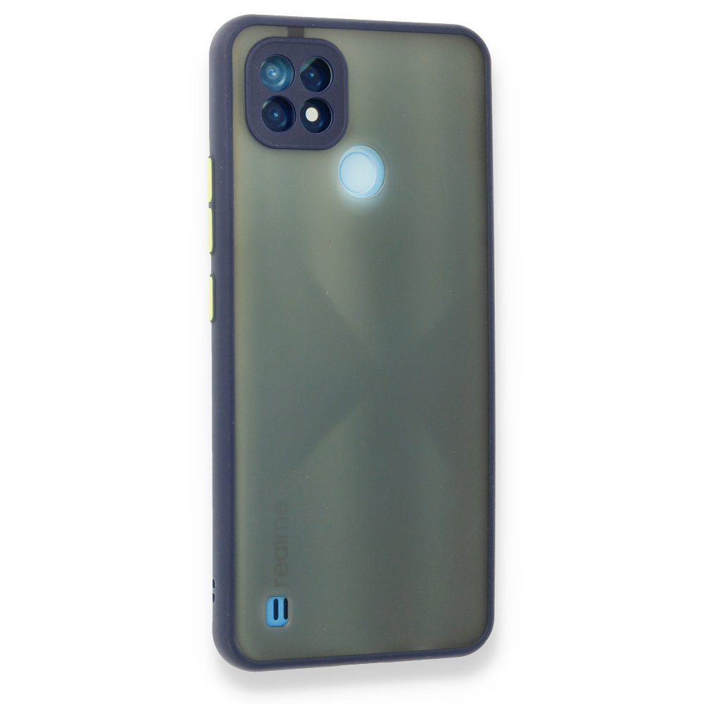 Newface Realme C21 Kılıf Montreal Silikon Kapak - Lacivert